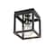 Z-Lite Kube 1 Light Flush Mount, Matte Black 480F1-MB-CH - alternate 3